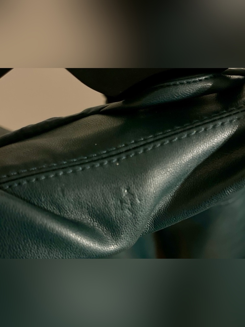 Glamorous UK Dark Forest Green Faux Leather Moto Jacket - Picture 12 of 15